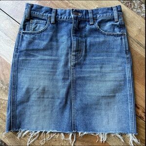 CELINE Raw Hem Denim Skirt size 25 FR